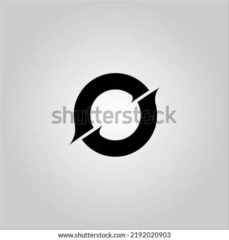 O letter logo. O Letter logo with white background. This is black letter logo. Use stylist fashion logo. Decorative design. Foto stock © 