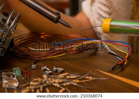 Working with Tin solder and Electronic Components