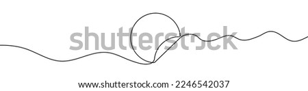 Sticker icon in continuous line drawing style. Line art of sale sticker icon. Vector illustration. Abstract background