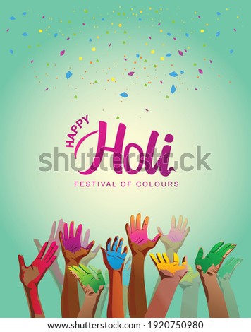 Indian festival happy holy colorful poster, banner background. vector illustration background