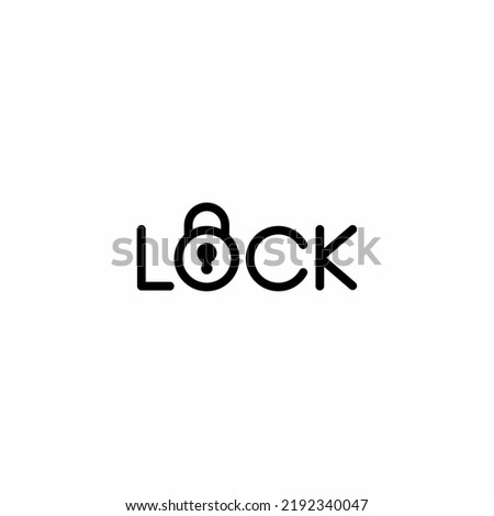 lock logo design, logo type and vector logo