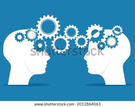 Similar – Image, Stock Photo Two heads with face mask