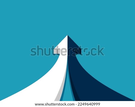 Mergers for growth. Two arrows merge together. business concept vector