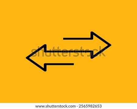 Left right arrow icon. Exchange or transfer data arrow. vector