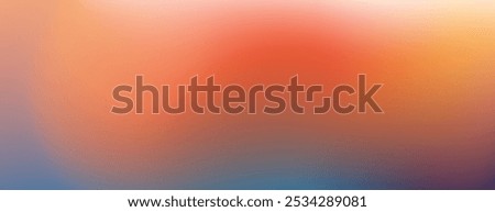 A smooth, blurred gradient background transitioning from a light orange at the top to a deep blue at the bottom.