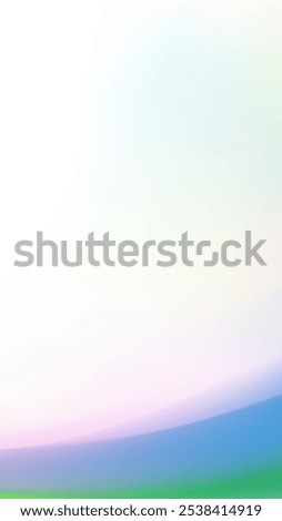 A blurred abstract background with a gradient of pastel colors, starting with white at the top and transitioning to pink, blue, and green at the bottom.