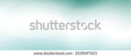 A smooth gradient background transitions from a light turquoise blue at the bottom to a soft white at the top, creating a simple and elegant design.