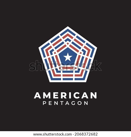 the pentagon united states of america .department of Defense logo design vector icon
