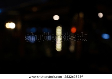 Similar – Image, Stock Photo Blurred evening lights of a city