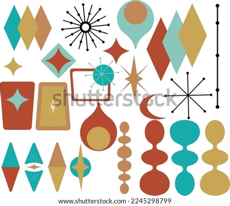 Atomic Shapes Vector Art Set