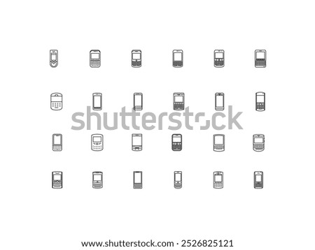 Devices icon set, design, vector illustration