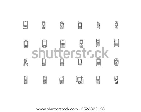 Devices icon set, design, vector illustration