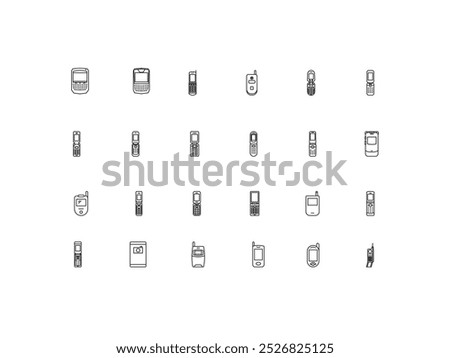 Devices icon set, design, vector illustration