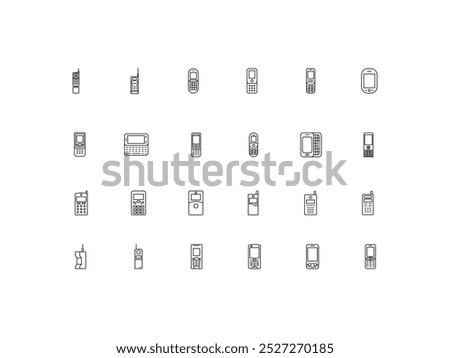 Devices icon set, design, vector illustration