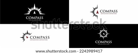  compass logo template pack vector