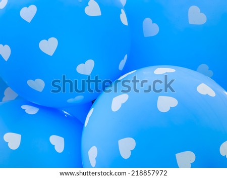 Light blue balloon at a kindergarten party