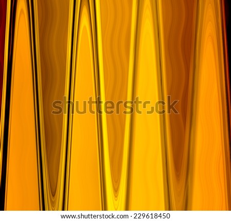 Abstract background  with wave effect with wood texture in brown, orange, yellow, and black