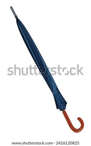 Similar – Image, Stock Photo Closed umbrellas at a beach bar in Valencia in wintertime