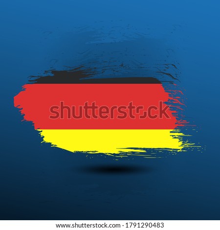 vector flag of german with black red and yellow