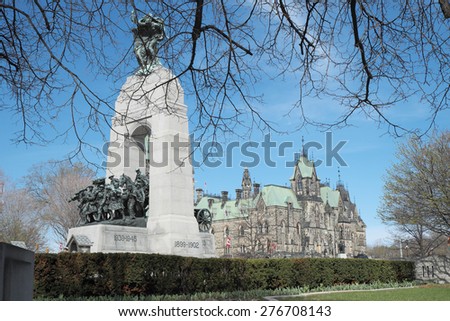The National War Memorial in Ottawa