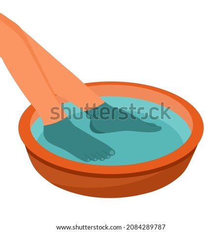 Similar – Image, Stock Photo Washing up bowl filled with the washed outdoor dishes, plates, cups and cutlery put on grass