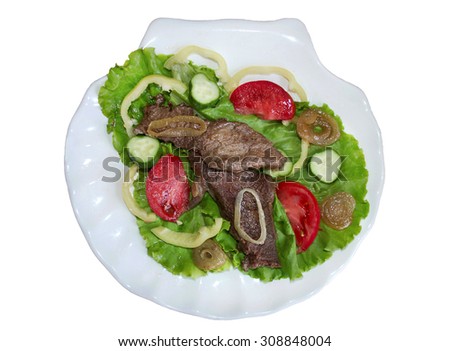 Great recipe of juice beef stewed with wine and onion. Good to be served with lettuce salad, tomatoes, cucumbers and paprika.