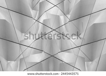 Similar – Image, Stock Photo Irregular facade of an urban building creating a pattern