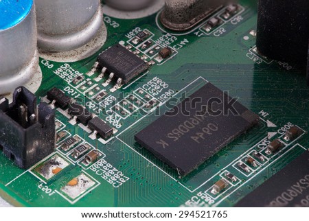 macro electronic circuit. Circuit boards, electronic mini computer.