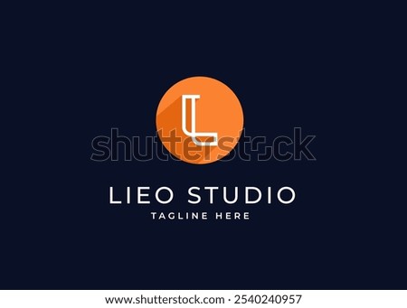 Circle Shape on Letter L Monogram Logo Design Concept. Simple Initial Letter L with Circle Shape Logo Design. Circle Shape Symbol for Corporate Business Identity. Alphabet Vector Logo Illustration