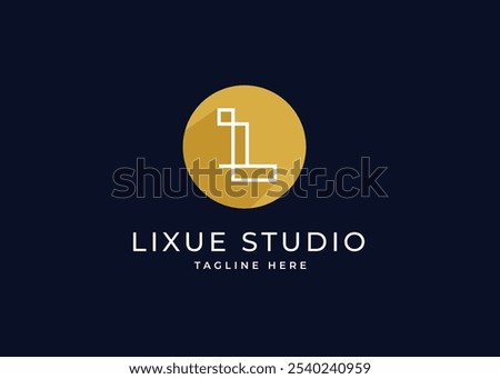 Circle Shape on Letter L Monogram Logo Design Concept. Simple Initial Letter L with Circle Shape Logo Design. Circle Shape Symbol for Corporate Business Identity. Alphabet Vector Logo Illustration