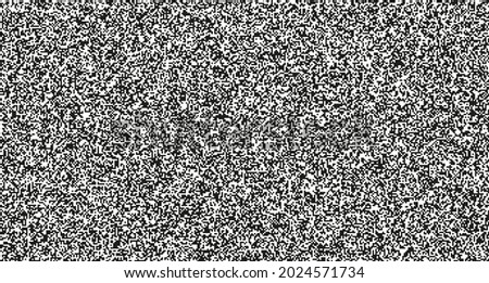 Seamless pixel noise texture. Static interference grunge vector background. TV screen no signal