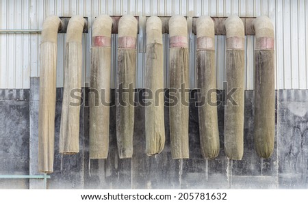 dust tube for rice bran in factory