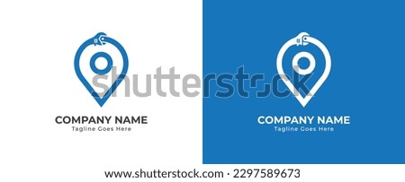 Wrench Repair Point Pin Finder Location Logo Concept symbol icon sign Design Element. Plumbing, Construction Building, House, Home Repair, Mechanic Services Logotype. Vector illustration template