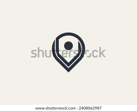 Shield Pin Location Logo Concept symbol icon sign Element Design. Guardian, Protection, Security Logotype. Vector illustration template