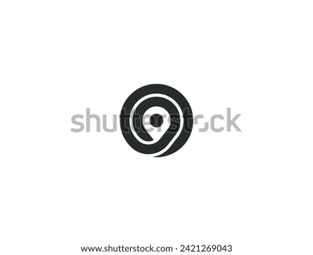initial Letter O Pin Location Logo Concept sign icon symbol Element Design. Pinpoint Logotype. Vector illustration template
