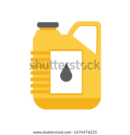 oil can icon. canister design element for illustration.