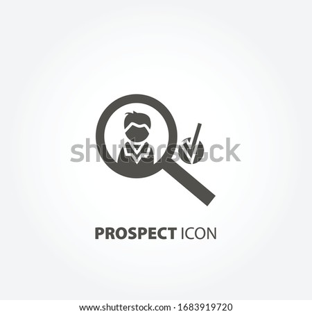 prospect worker icon. worker choice design element