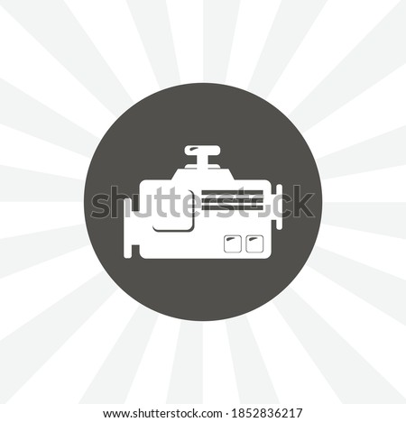 car engine isolated solid vector icon