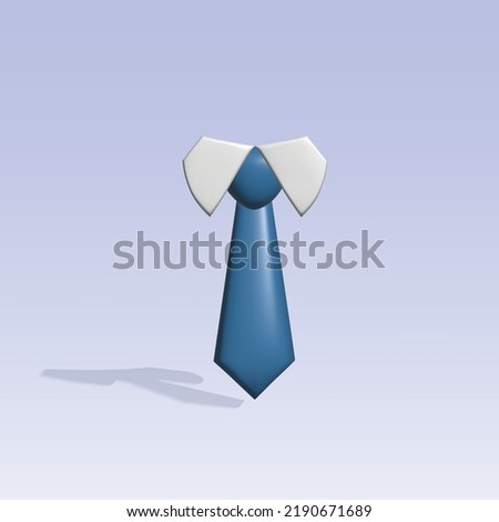 tie isolated 3d icon. tie 3d vector illustration.