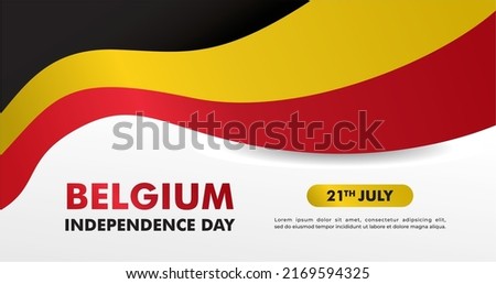 Happy Belgium Independence Day, Belgium independence day, designs for posters, backgrounds, cards, banners, stickers, etc