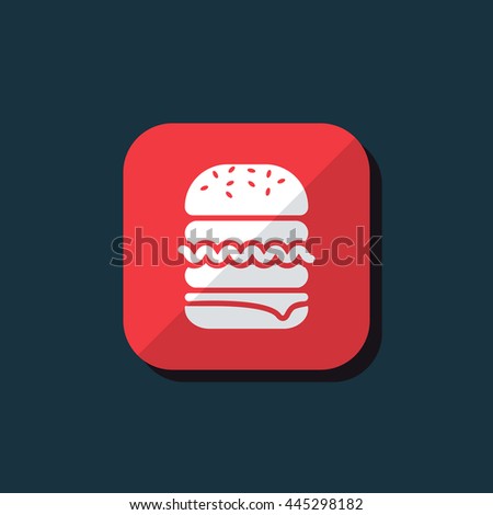 Vector illustration of burger icon