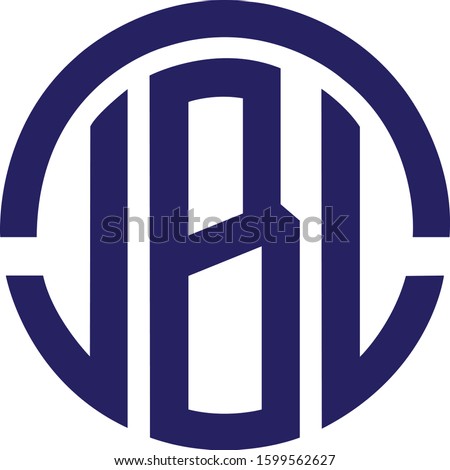 jbl  letter logo desing Vector