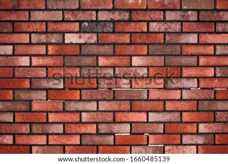 Brick wall with red brick, red brick background. 商業照片 © 