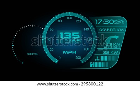 Modern Speedometer Interface