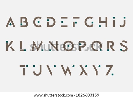 alphabet A to Z letter logo Stock fotó © 
