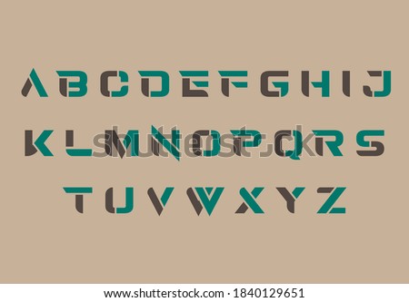 alphabet capital A to Z letter logo design Stock fotó © 