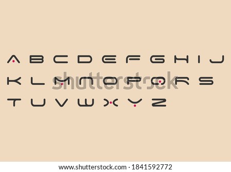 alphabet capital A to Z letter logo design Imagine de stoc © 