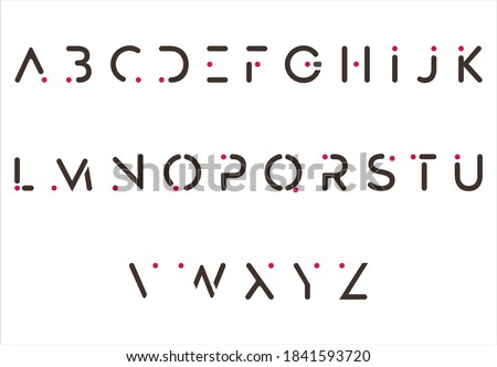 alphabet capital A to Z letter logo design Foto stock © 