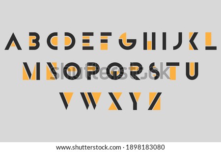 alphabet capital lettering a to z font family Stock fotó © 