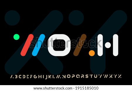 incomplete calligraphy alphabet capital lettering a to z font family Foto stock © 